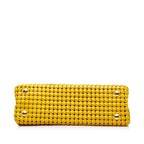 Fendi Peekaboo Medium Yellow Interlace Leather