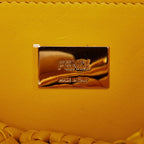 Fendi Peekaboo Medium Yellow Interlace Leather