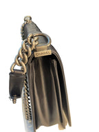 CHANEL-  Glazed Calfskin Large Boy Bag