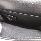 FENDI Tri-fold wallet 7M0280 leather black Compact wallet signature logo mens