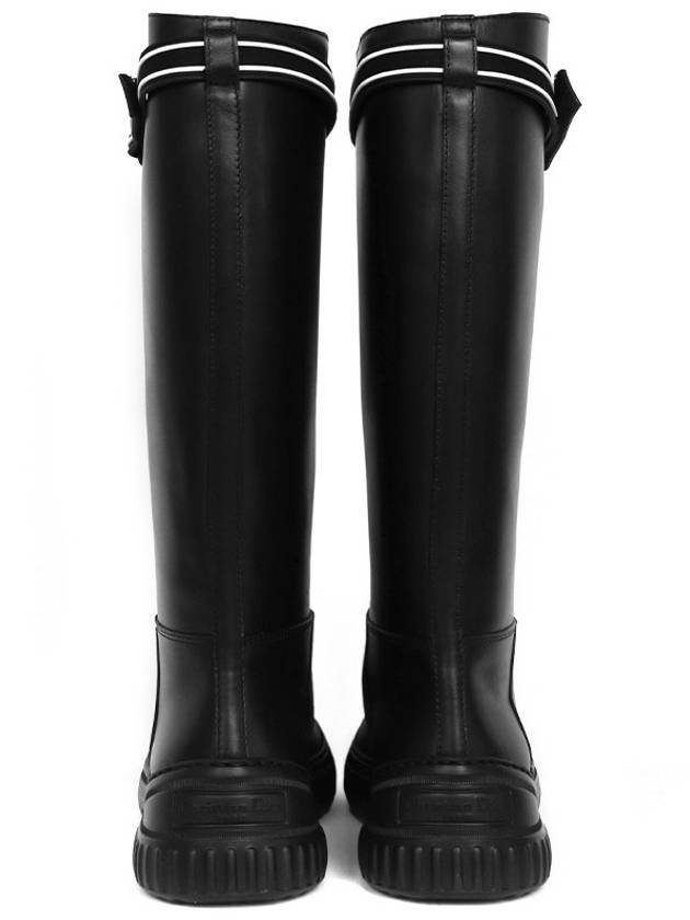 Women's The Racer Calfskin Long Boots Black Dior