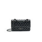 Chanel Medium Classic Double Flap Bag Shiny Crumpled Calfskin