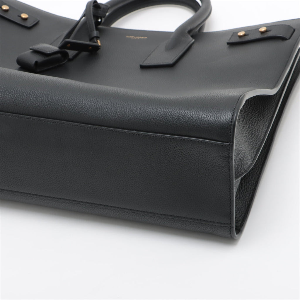 Saint Laurent   Sac de Jules Leather 2WAY Handbag Black 631526