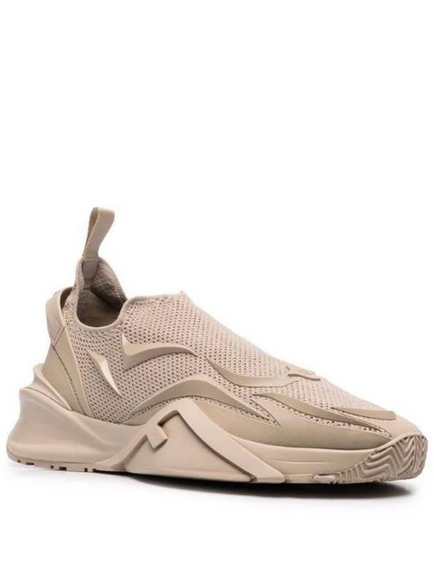 Fendi Flow Mesh Low Top Sneakers Beige