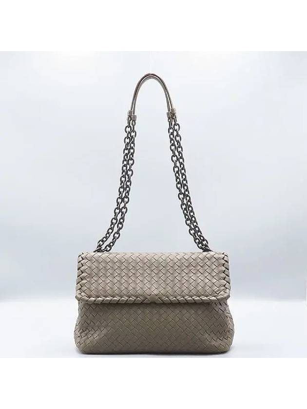 Bottega Veneta 386499 Etoff Intrecciato Nappa Large Olympia Shoulder Bag