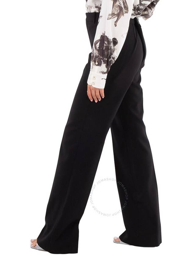 Balenciaga Wool Flare Taalodu Slacks Black