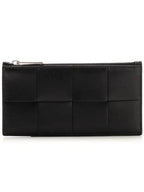 Bottega Veneta Zipper Long Wallet Black