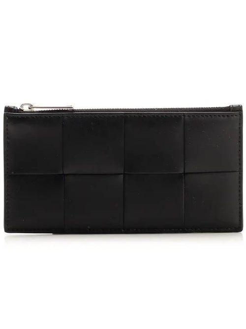 Bottega Veneta Zipper Long Wallet Black
