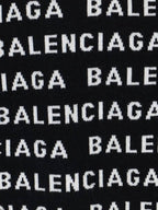 Balenciaga All-Over Logo Sweatshirt Black