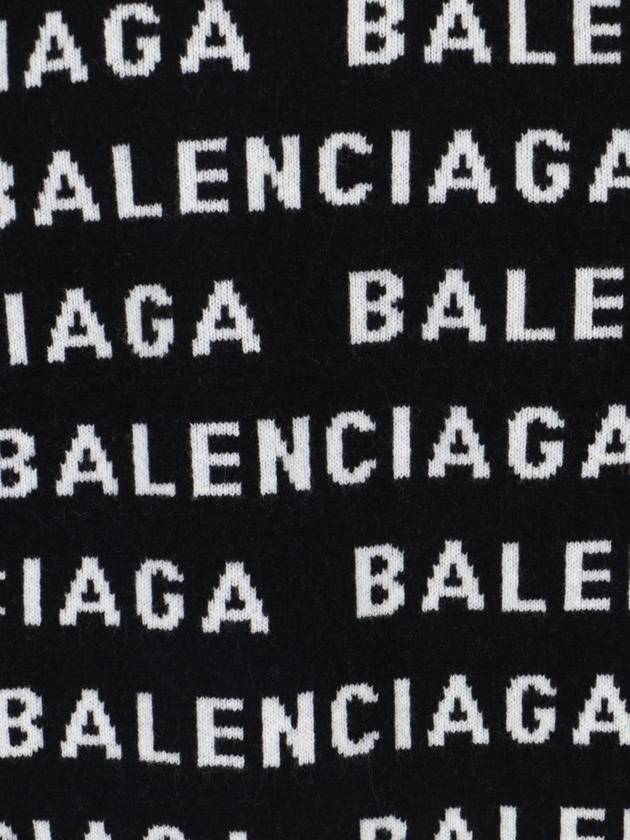 Balenciaga All-Over Logo Sweatshirt Black