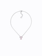 Petit CD Crystals Necklace Silver Dior