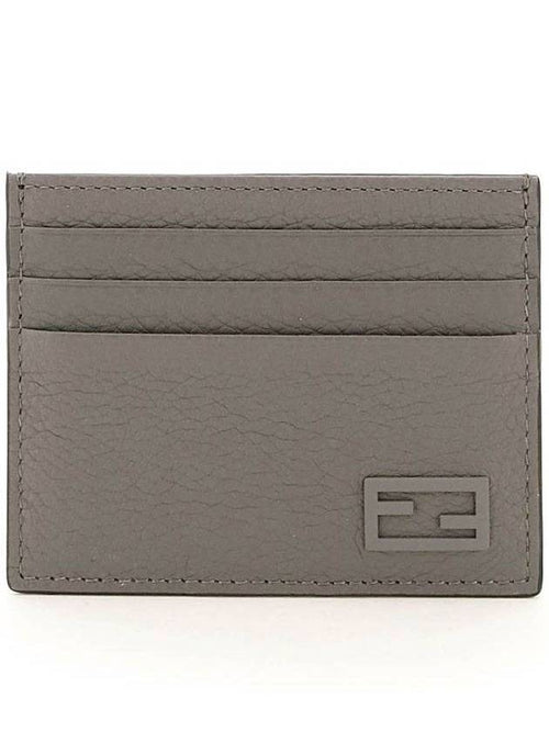 Fendi FF Baguette Card Wallet Grey