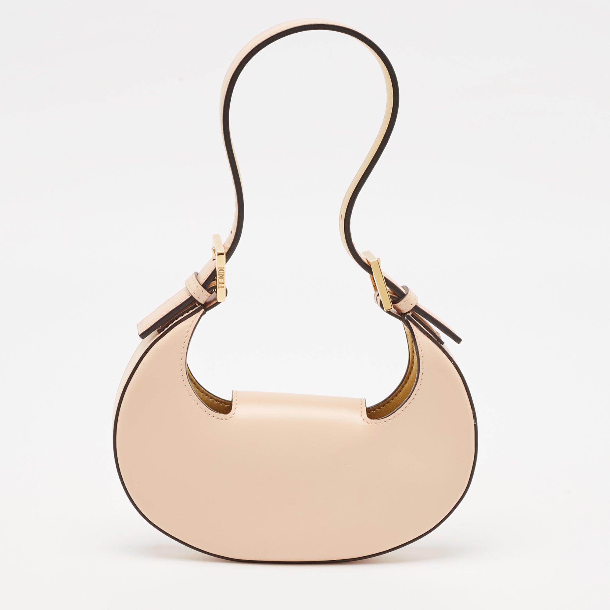 Fendi Peach Leather Mini Cookie Hobo