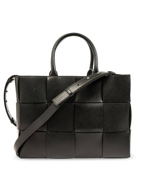 Bottega Veneta Arco Small Leather Tote Bag Fondant
