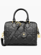 Groove 25 Bag Black Macrocannage Calfskin M1365UBOL M900 Dior