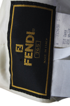 Fendi 365 Womens Wool Collared Long Sleeve Jacket + Dress Set Beige
