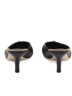 Fendi Colibri Lite Chain Ankle Strap Mule Heel Black