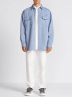 Overshirt Cotton Jacket Blue Dior