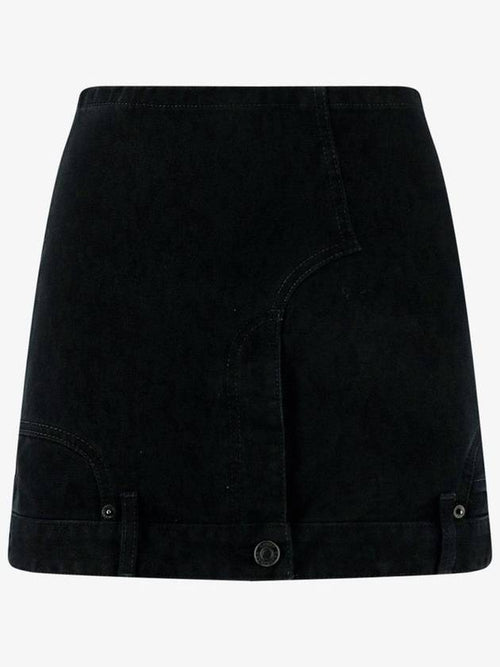 Balenciaga 23 fw black denim skirt 750955TNW111700 B0650434644
