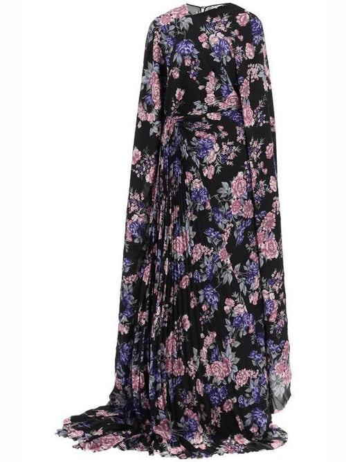 Balenciaga pleated jersey dress WITH floral print 790632TQL345261 B0651113003