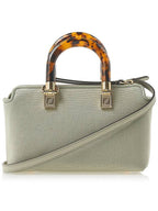 Fendi By The Way Small Canvas Tote Bag Green