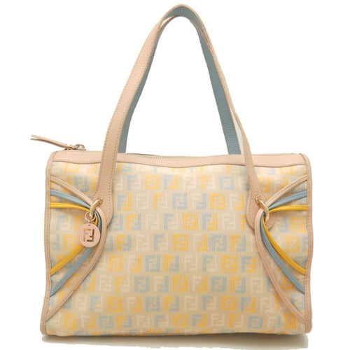 Fendi  Canvas Leather Tote Bag ()