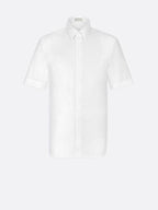 Oblique Jacquard Short Sleeve Shirt White Dior