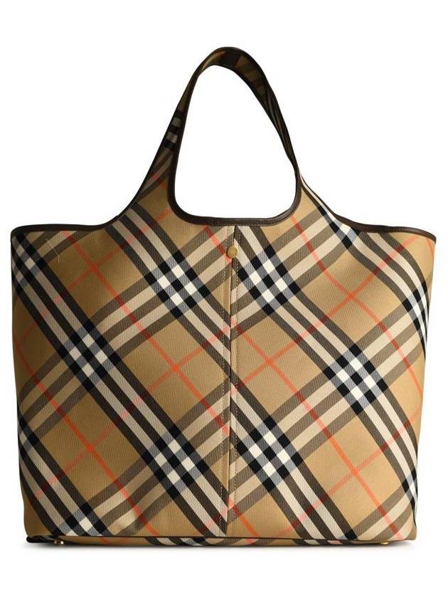 Burberry Check Medium Tote Bag Sand