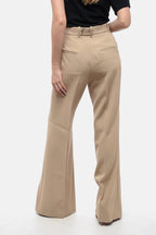 Chloe Virgin Wool Flared Fit Chinos Pants