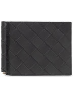 Bottega Veneta Bottega Veneta Leather Bifold Wallet, Men's, Grey