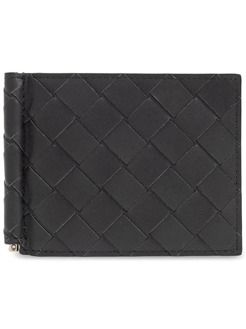 Bottega Veneta Bottega Veneta Leather Bifold Wallet, Men's, Grey