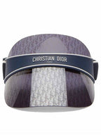 Logo Club V1U Oblique Visor Hat Blue Dior