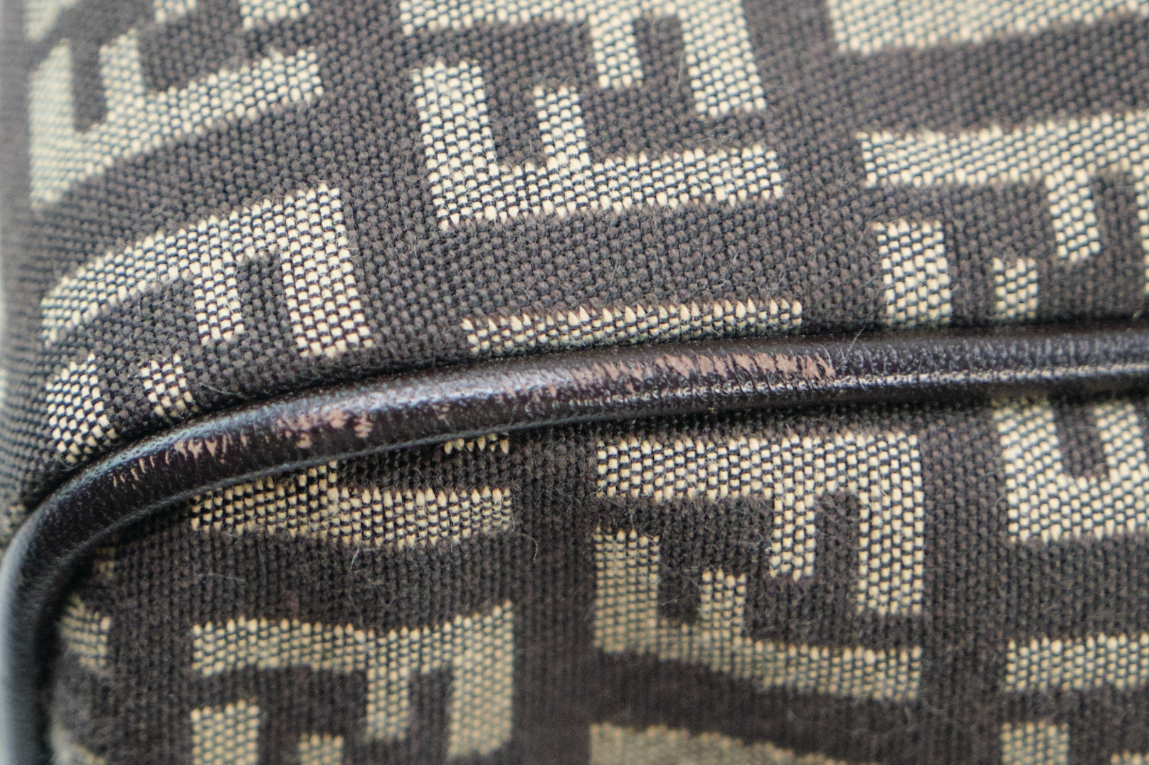 Fendi Zucchino Canvas Boston Bag - '10s