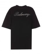 Balenciaga Logo Print Short Sleeve T-Shirt Black