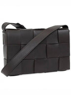Bottega Veneta Intrecciato Cassette Cross Bag Fondente