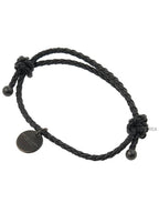 Bottega Veneta Intrecciato Leather Bracelet Black