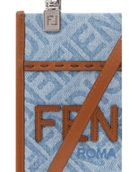 Fendi Mini Sunshine Denim Shopper Bag Blue