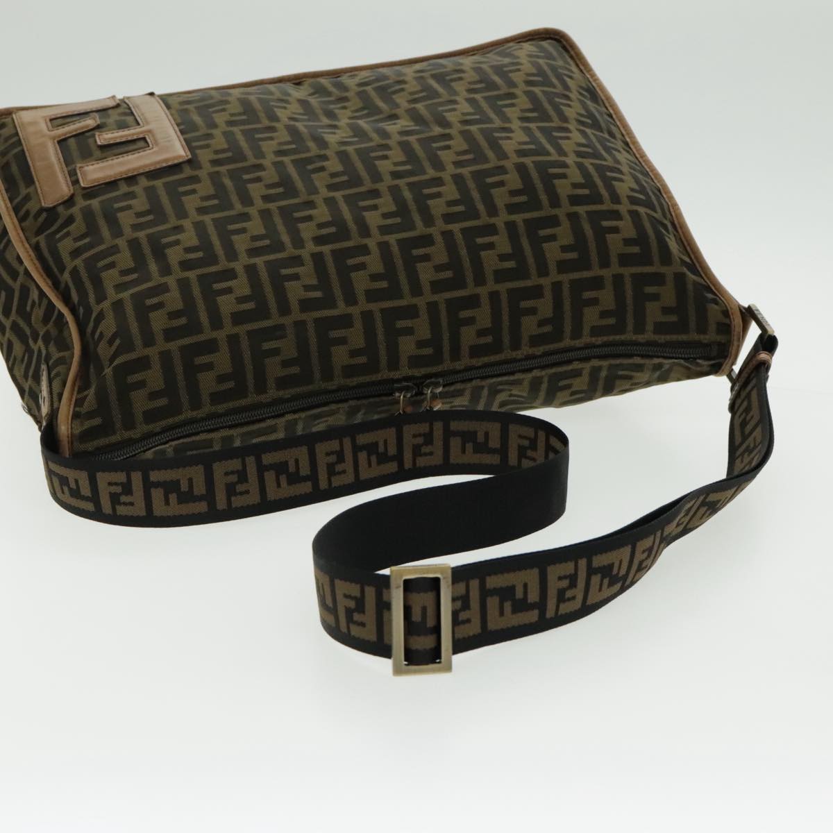 Fendi Zucca  Canvas Shoulder Bag ()