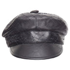 Dior Arty soft leather mesh veil CD bee lined newsboy hat
