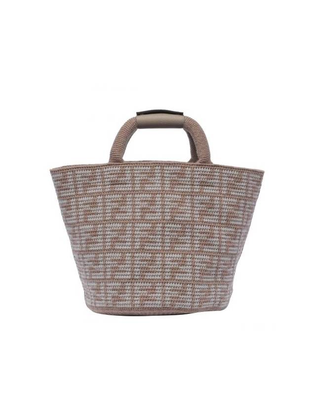 Fendi FF Cashmere Shopping Bag Beige