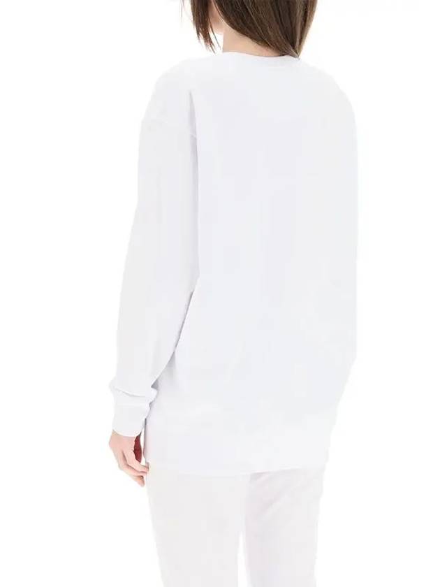 Fendi Women's Embroidered Logo Sweatshirt White
