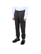Men's Virgin Wool Banding Track Pants Grey Dior