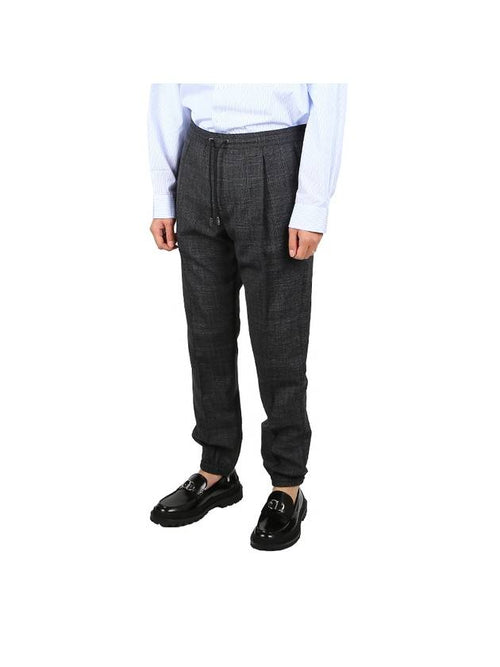 Men's Virgin Wool Banding Track Pants Grey Dior