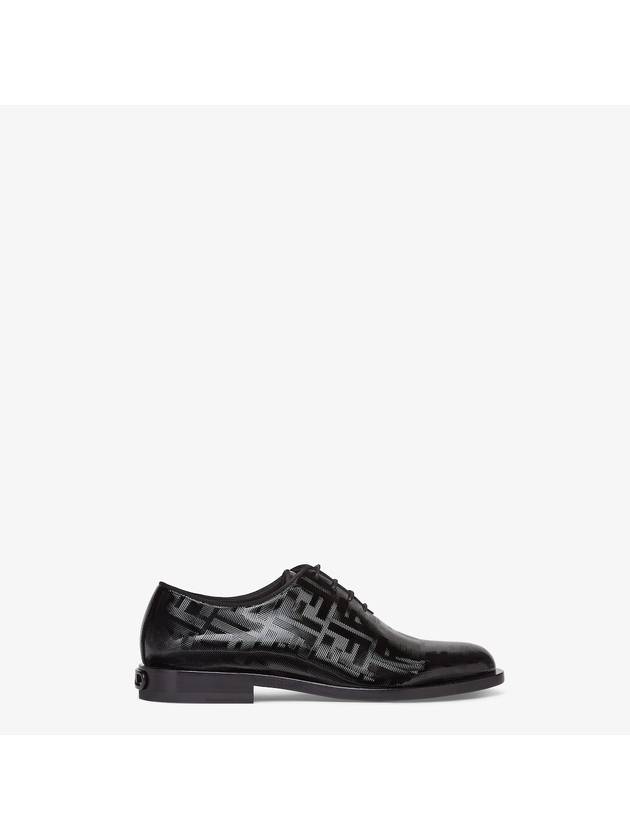 Fendi Patent Leather Lace Up Derby Black
