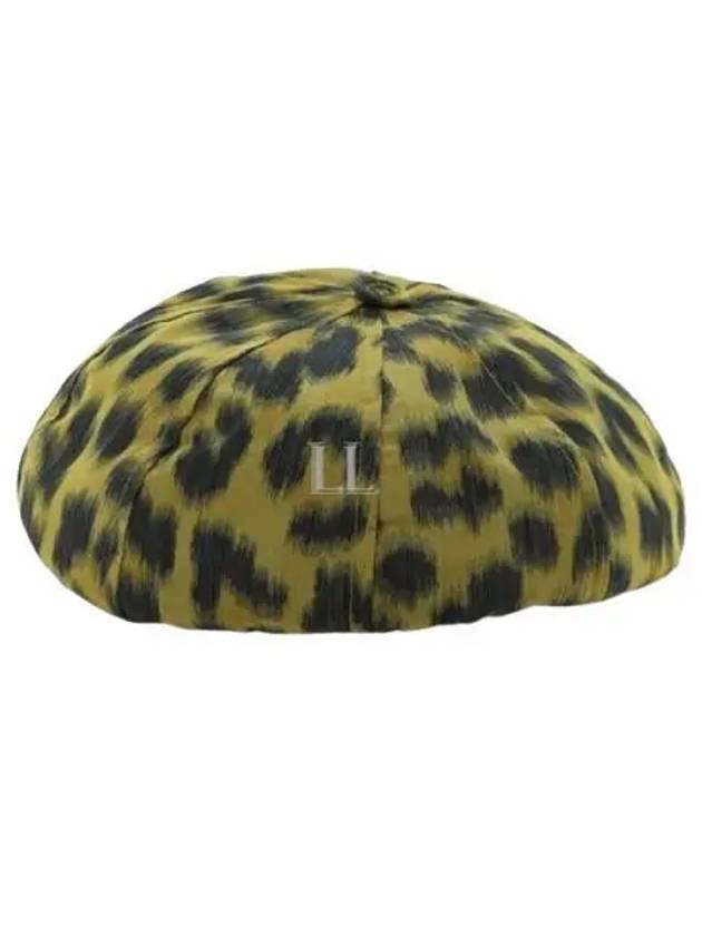 Leopard Men's Beret Yellow Dior