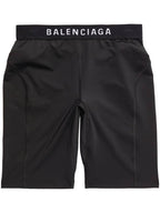 Balenciaga Athletic Cycling Shorts Black