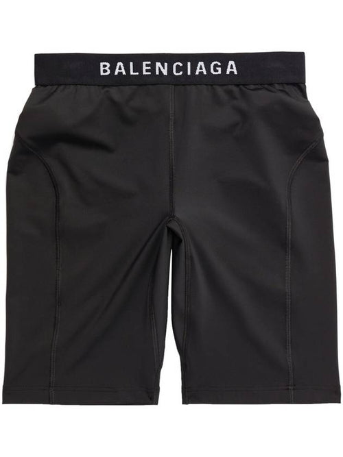 Balenciaga Athletic Cycling Shorts Black