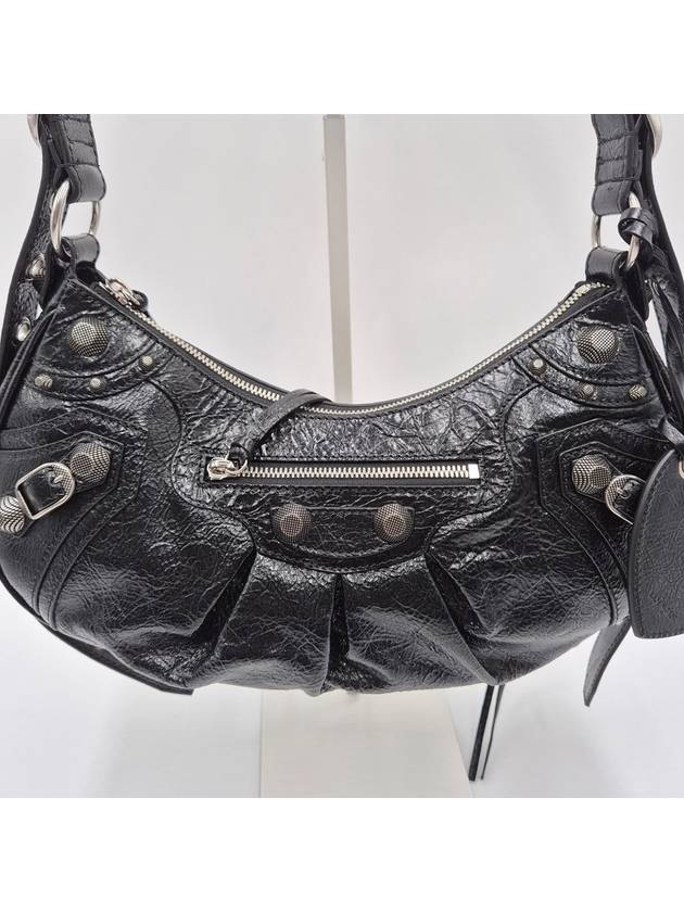 Balenciaga Le Cagole Small Leather Shoulder Bag Black