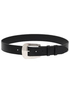 CELINE Vintage Calfskin Large Marco Belt Black