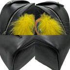 Fendi   Leather Fur Backpack ()